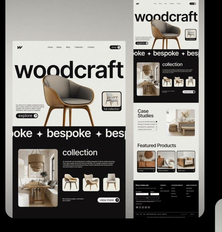 Wood craft - ERP & E-Commerce -  Sphiria Digital Studio